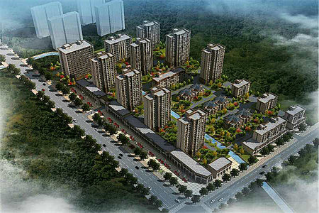 丽都花园套三带车库对面就是明诚小学